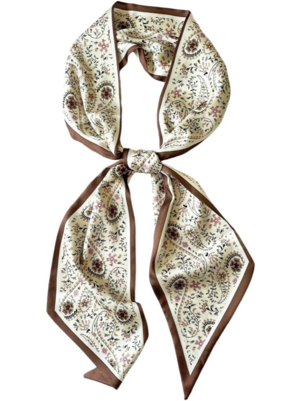 Silk Head Scarf for Hair Fashion Headwrap for Women Lightweight Neck Tie